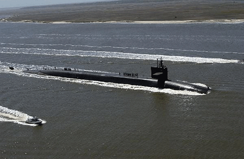 The USS Florida enters Kings Bay submarine base